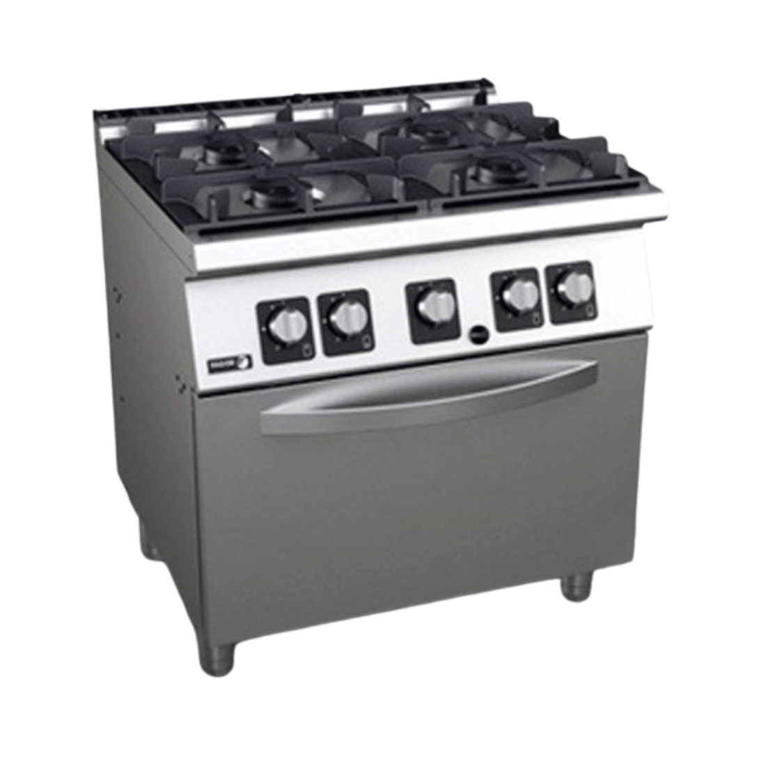 Fagor Kore 700 4 Burner Gas Range with Gas Oven - C-G741H - JDS Hospitality Equipment