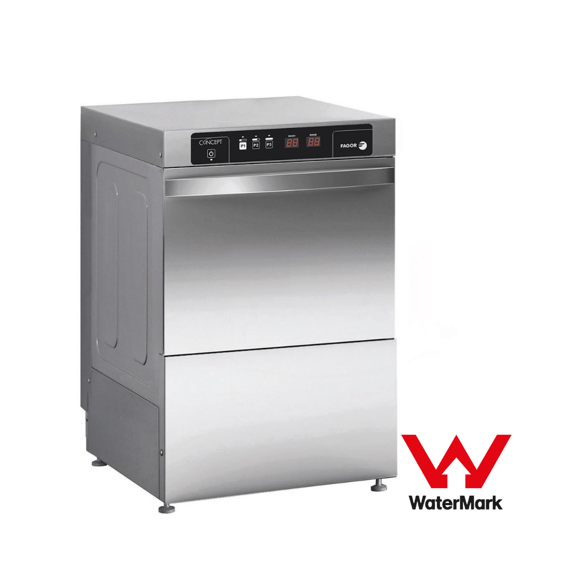 Fagor EVO-CONCEPT glass washer with drain pump and detergent & rinse dispenser cold rinse - CO-402BDD - JDS Hospitality Equipment