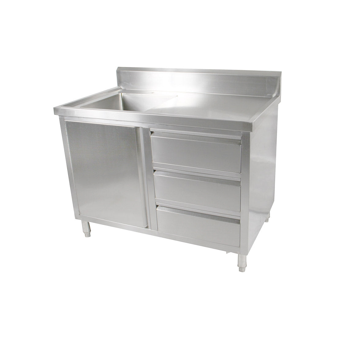 SC-6-1200L-H Cabinet with Left Sink - JDS Hospitality Equipment