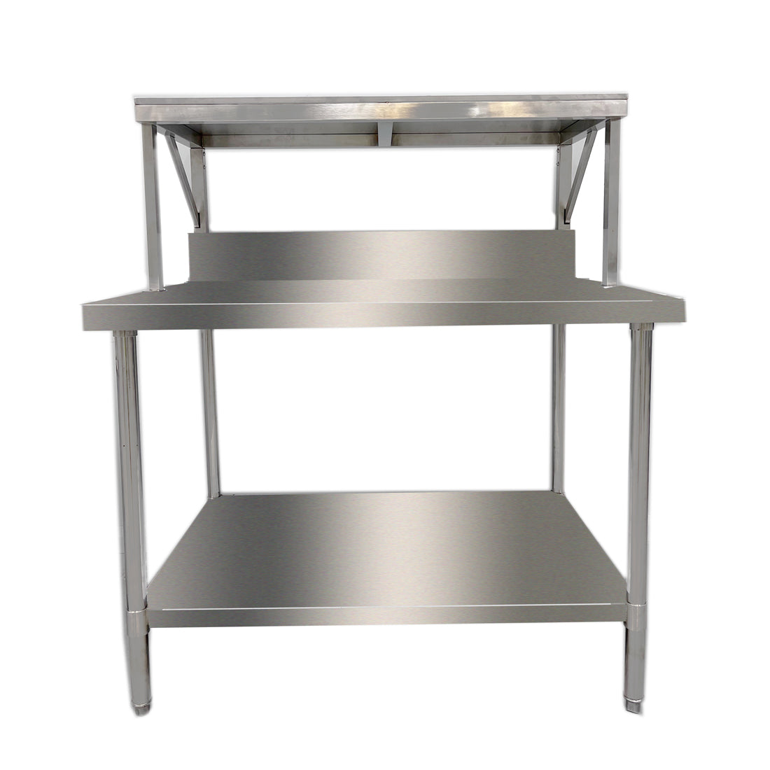 Modular Heavy Duty Salamander Bench with Shelf Braces - SMB-8-1200 - JDS Hospitality Equipment