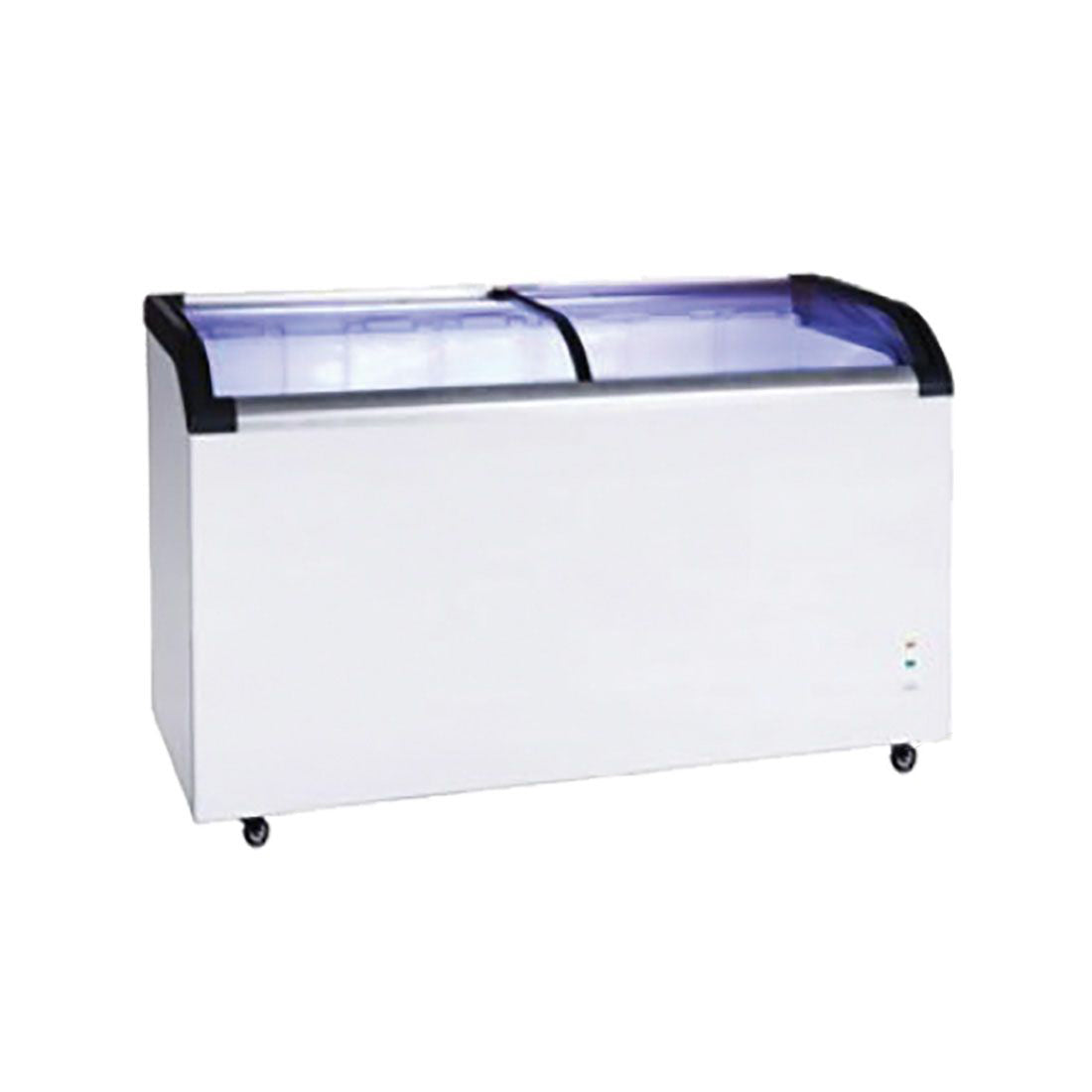 Two glass sliding lids chest freezer with castors - ST445 - JDS Hospitality Equipment