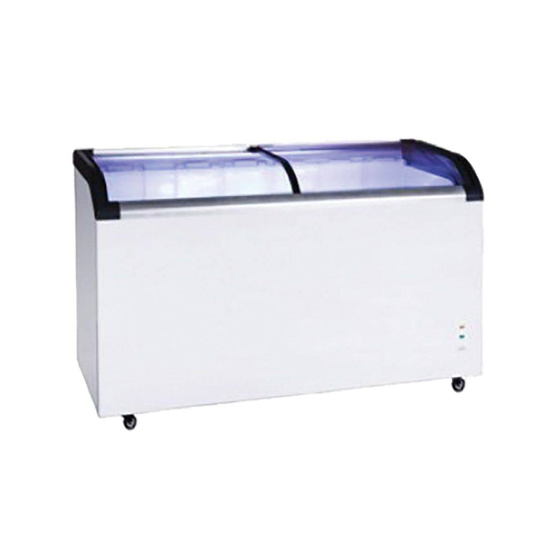 Two glass sliding lids chest freezer with castors - ST545 - JDS Hospitality Equipment