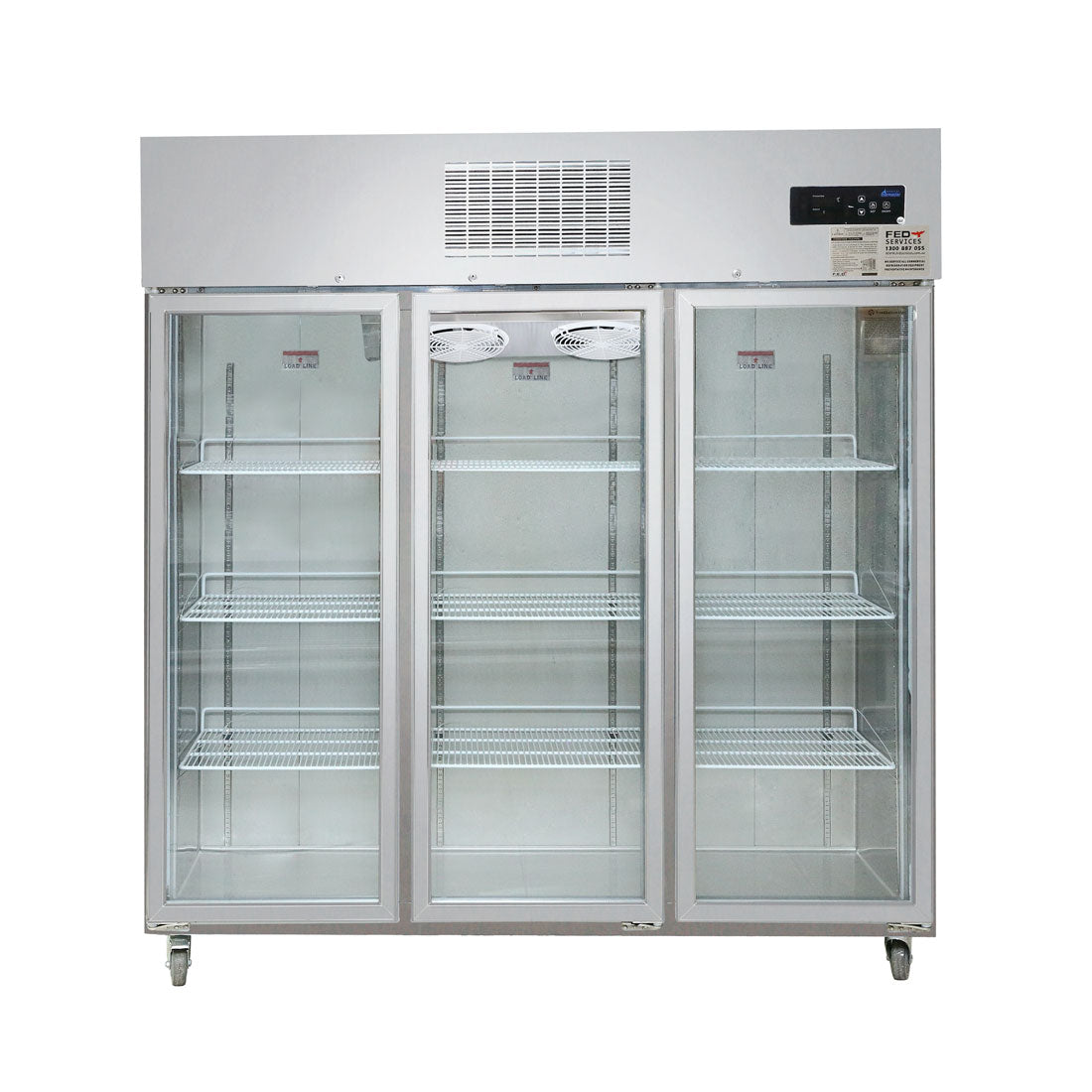 Thermaster Three Door Upright Display Freezer - SUFG1500 - JDS Hospitality Equipment