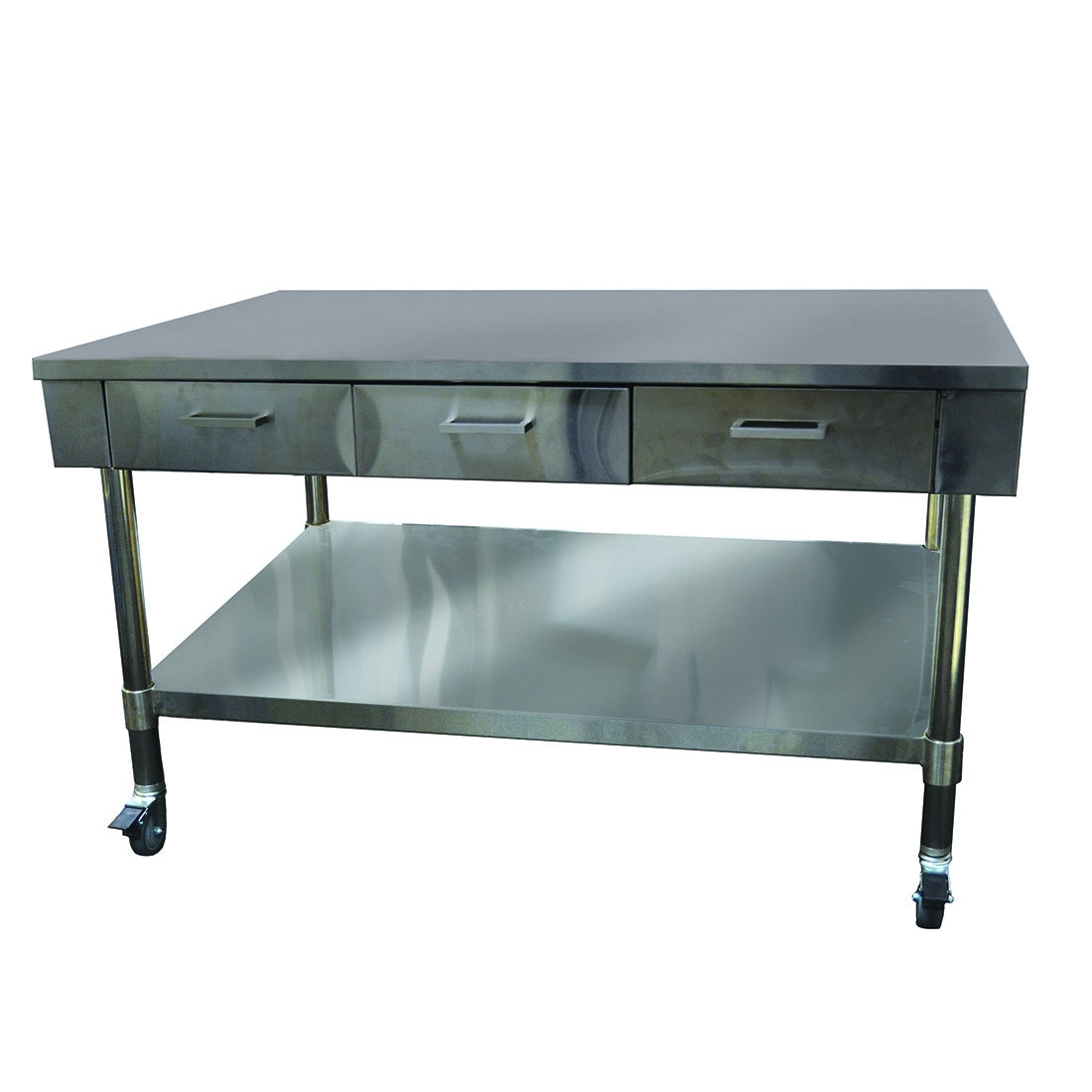 Work Bench with 3 Drawers and Under Shelf - SWBD8-3 - JDS Hospitality Equipment
