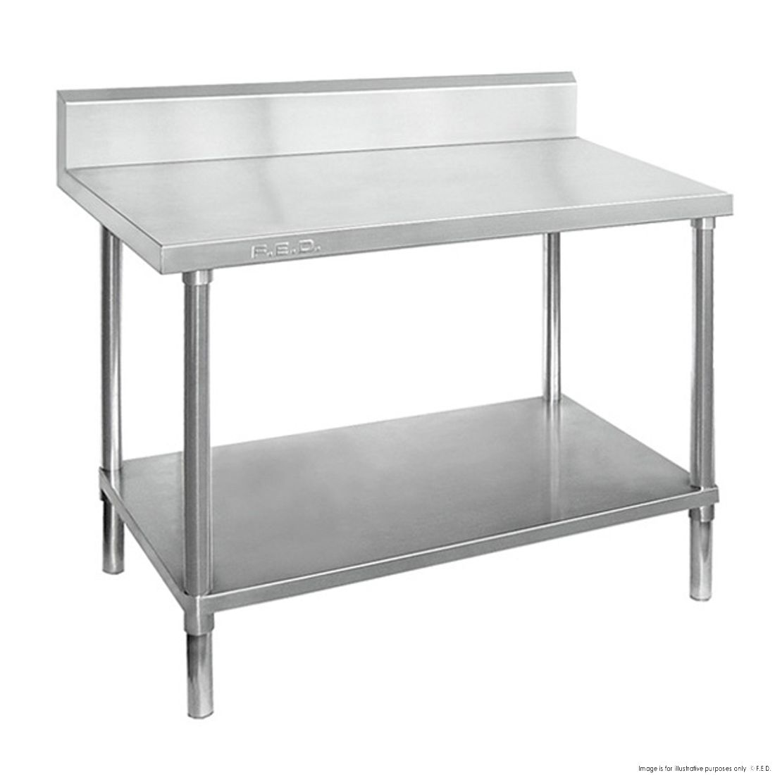 WBB7-1000/A Workbench with Splashback - JDS Hospitality Equipment