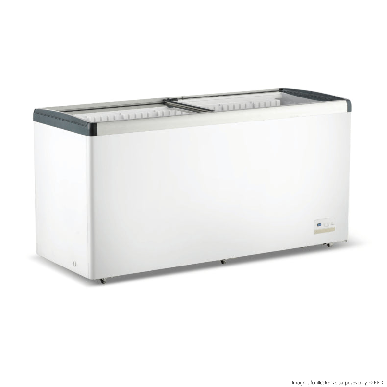 WD516G Thermaster 516L Chest Freezer with Flat Glass Sliding Lids