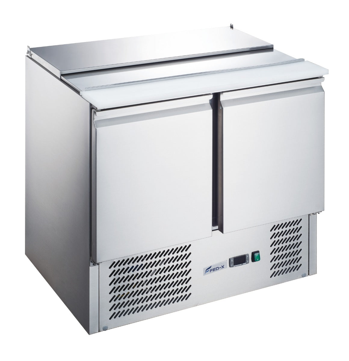 FED-X Two Door Salad Prep Fridge - XGNS900S - JDS Hospitality Equipment