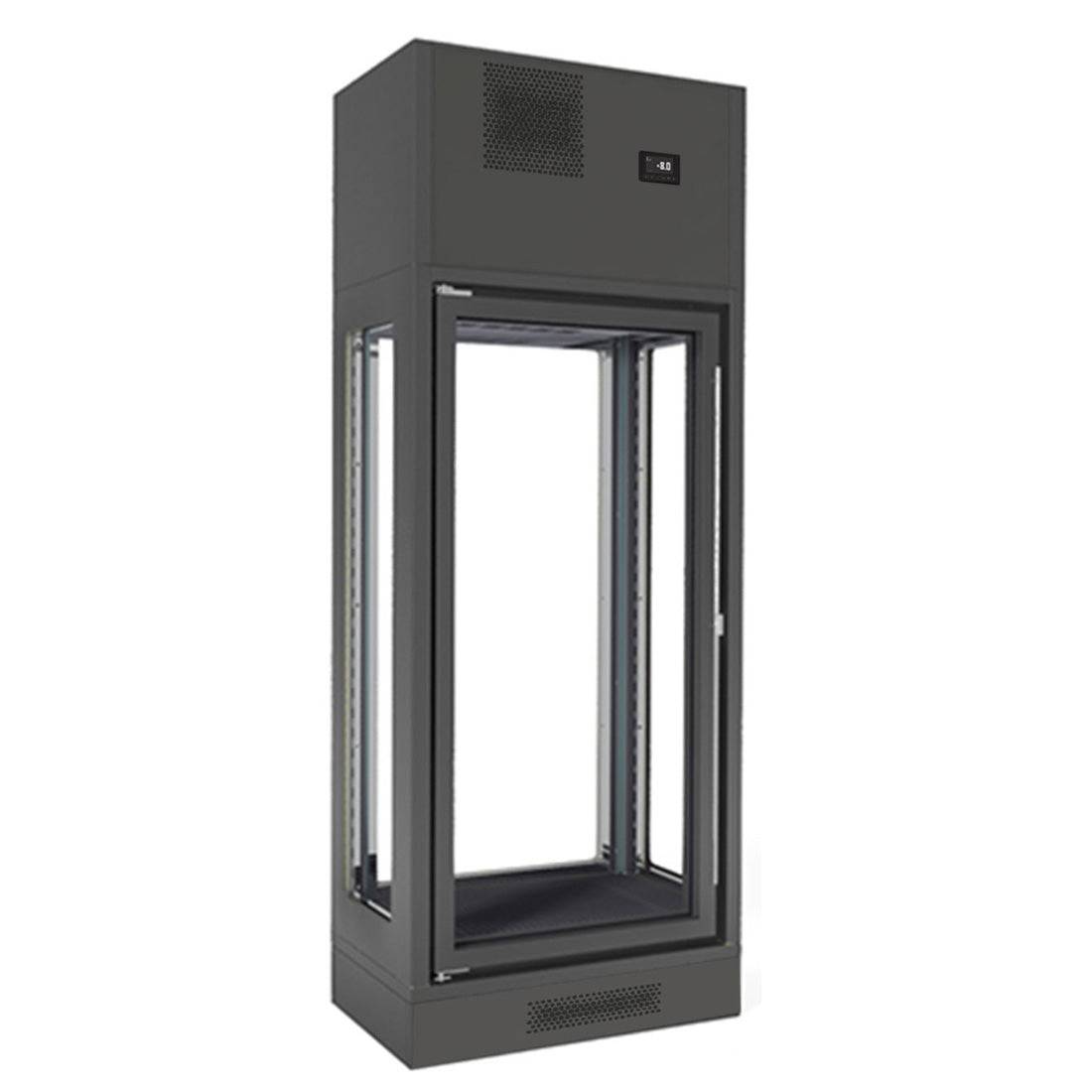 Fagor Single Zone 1 Door Black Wall-Mounted Wine Cellar FWC-2601-1WB - JDS Hospitality Equipment