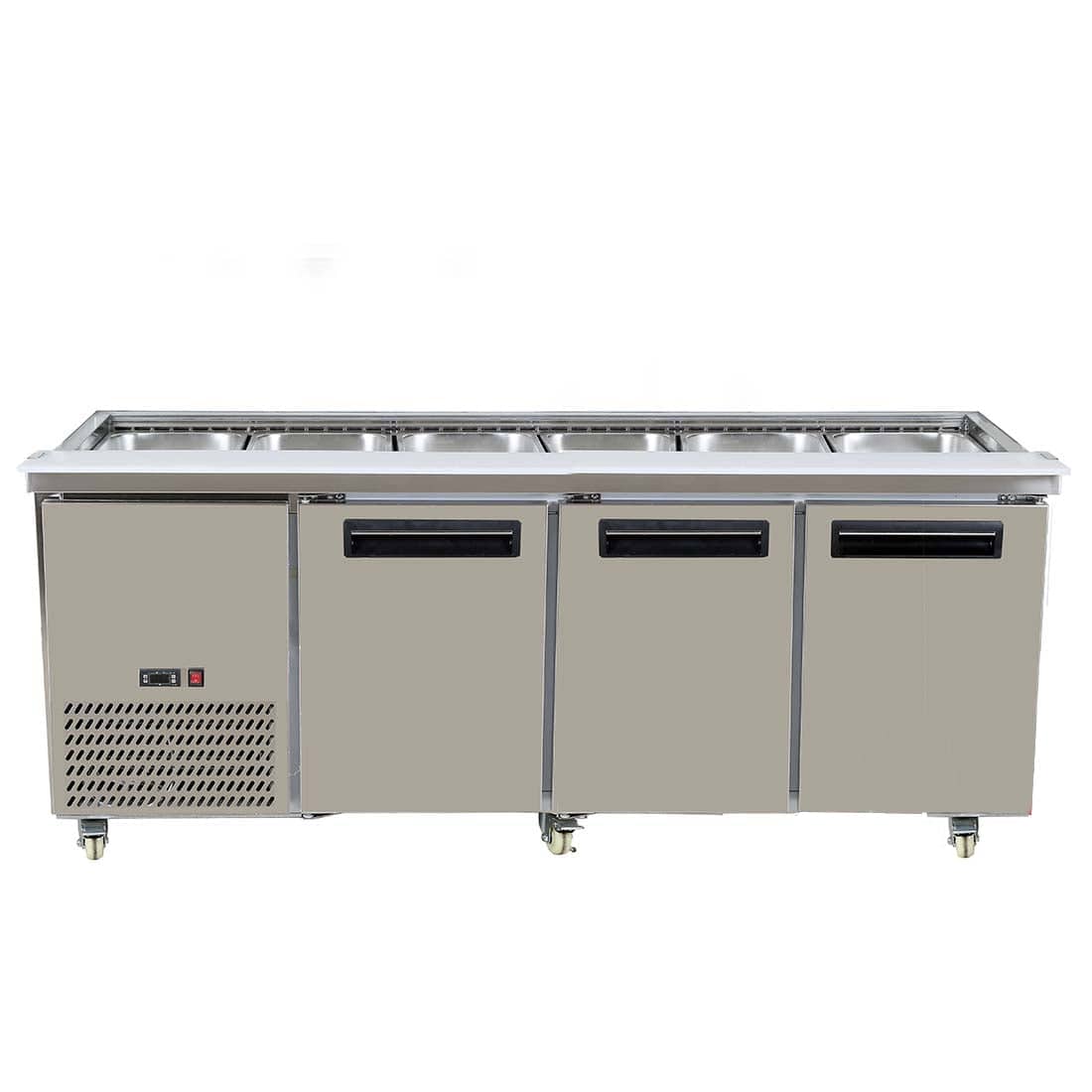 PG210FA-B Bench Station Three Door - 6× 1/1 GN Pans - JDS Hospitality Equipment