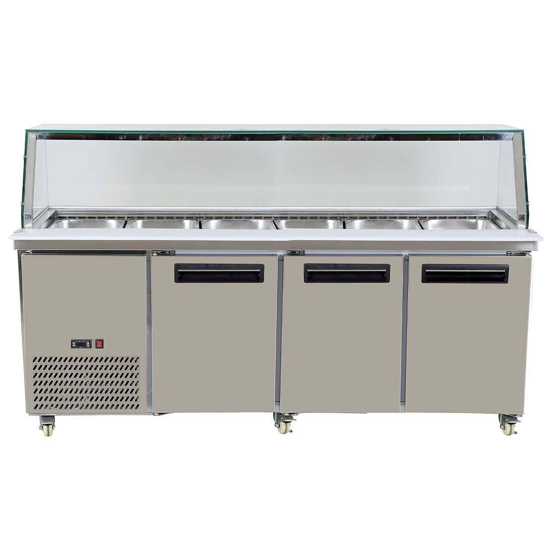 FED Cold Salad & Noodle Bar 6x1/1 GN Pans - PG210FA-YG - JDS Hospitality Equipment