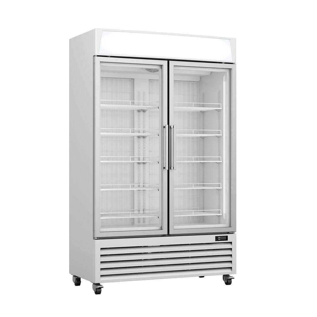 Thermaster 800L Upright Double Glass Door Freezer LG-800PF - JDS Hospitality Equipment