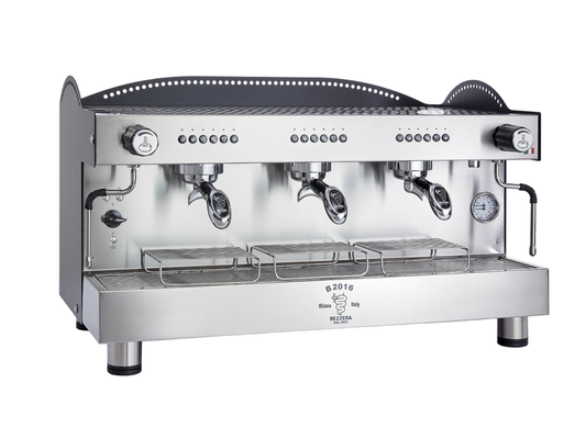 Bezzera 3L Black 3-Group Professional Espresso Machine BZB2016B3DE - JDS Hospitality Equipment