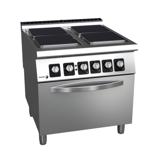 Fagor Kore 900 Series Electric 4 Burner with oven C-E941 - JDS Hospitality Equipment 