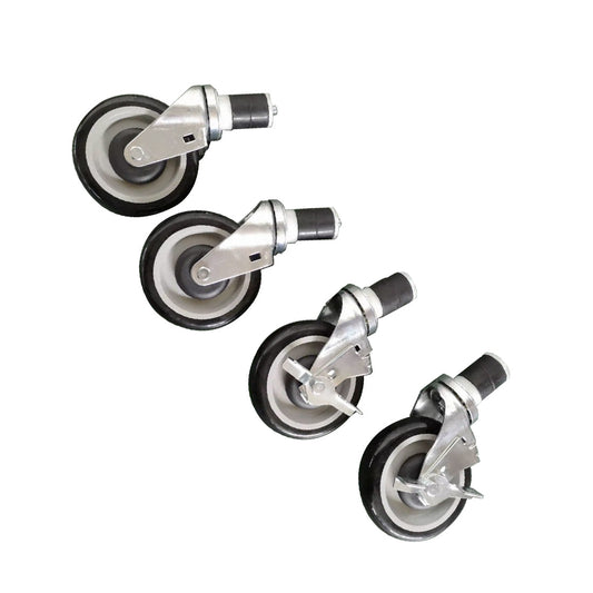 Modular System Castor Set for Economic Stainless Steel Benches - CASTOR-D41 - JDS Hospitality Equipment 
