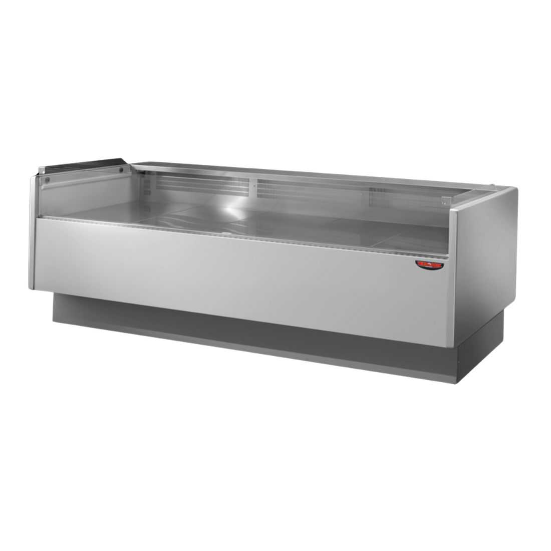 Tecnodom Serie MR80 Black 2480mm Self-serving Deli Display with Storage and Castors - TDMR-0825SELF - JDS Hospitality Equipment 