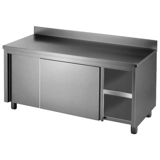 DTHT-1800B-H Kitchen Tidy Workbench Cabinet with Splashback - JDS Hospitality Equipment 