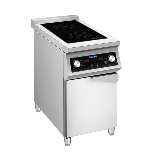 Electmax 700 Series Induction 2-Burner Cooker with Door - EIC400 - JDS Hospitality Equipment 
