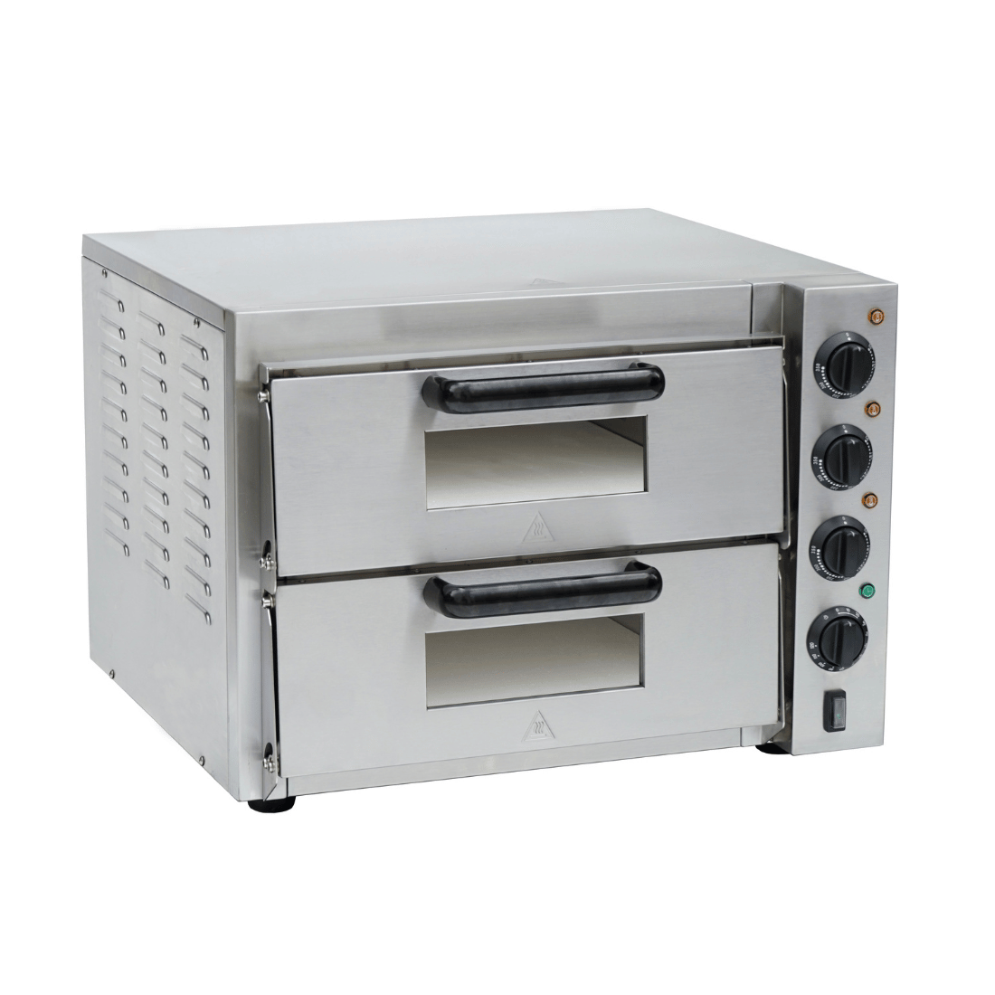 BakerMax Compact Countertop Double Deck Electric Pizza Oven EP-2T/15 - JDS Hospitality Equipment 