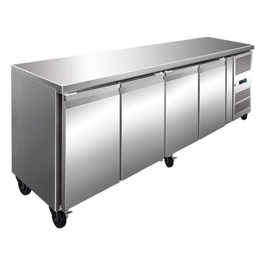 FE4100TN S/S Four Door Bench Fridge 511L - JDS Hospitality Equipment 