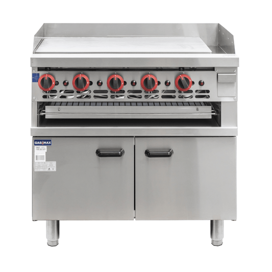 Gasmax Gas Griddle and Gas Toaster with Cabinet GGS-36 - JDS Hospitality Equipment 