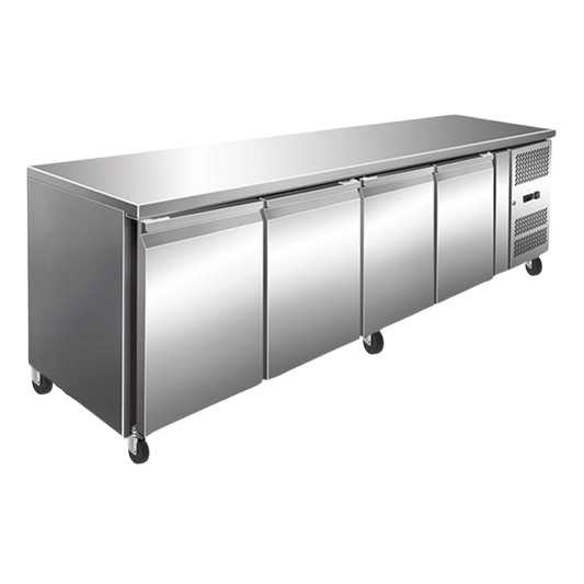 GN4100TN TROPICALISED 4 Door Gastronorm Bench Fridge - JDS Hospitality Equipment 