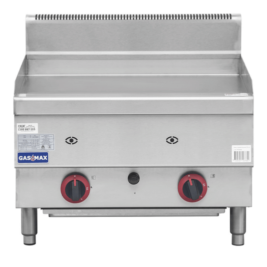 GASMAX Benchtop 2 Bunner Griddle 600mm - JUS-TRG60E - JDS Hospitality Equipment 