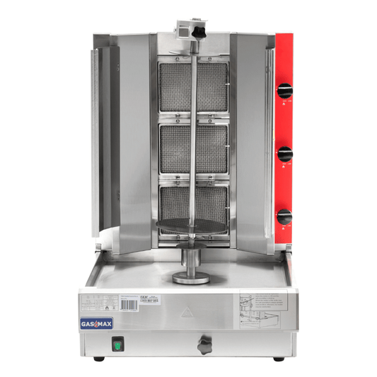 GasMax Semi-automatic 3 Burner LPG Kebab Machine KB-3LPG - JDS Hospitality Equipment 