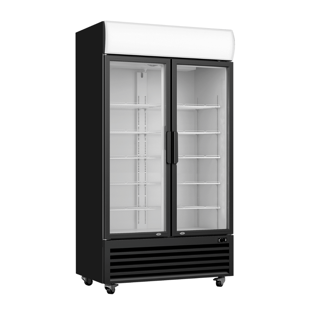 Thermaster Large Two Glass Door Colourbond Upright Drink Fridge LG-1200BP - JDS Hospitality Equipment 