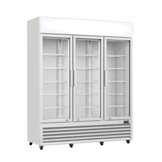 Thermaster Three Glass Door Colourbond Upright Drink Fridge LG-1203P - JDS Hospitality Equipment 