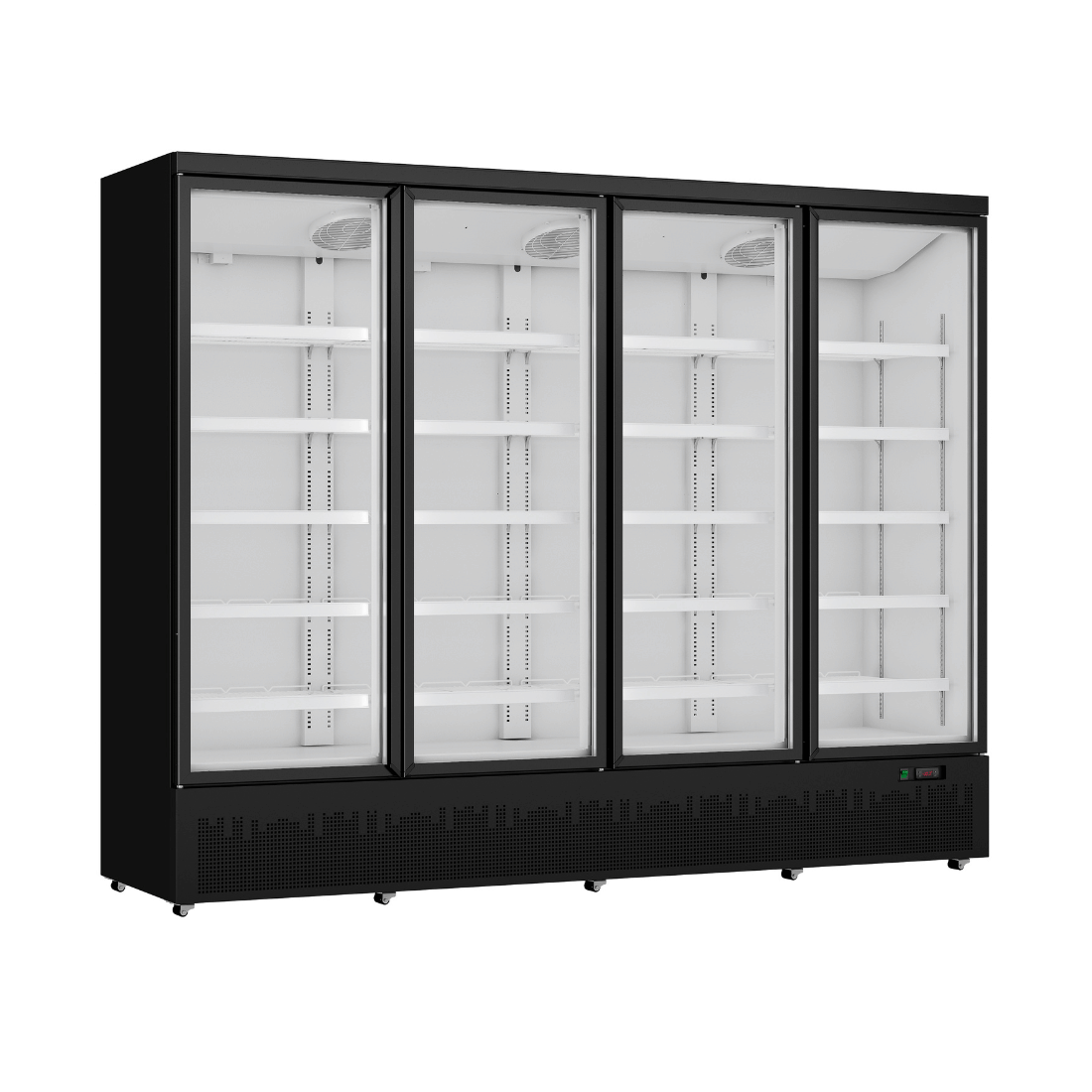Thermaster Four Door Supermarket Fridge Black LG-2200BGBM - JDS Hospitality Equipment 