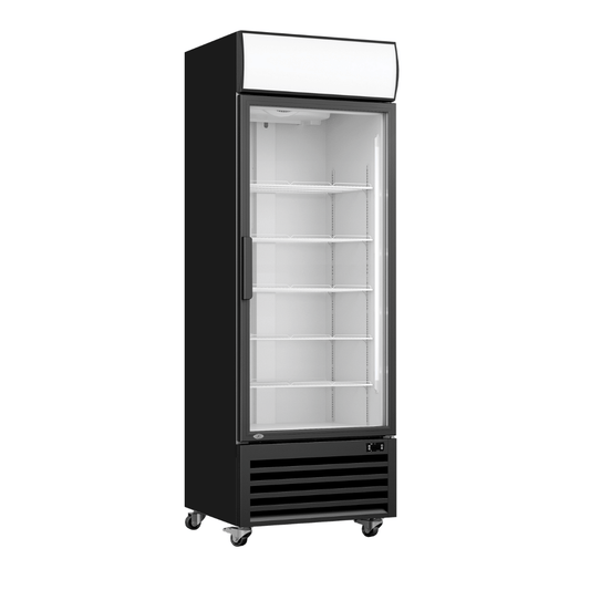 Thermaster Single Glass Door Colourbond Upright Drink Fridge LG-370BP - JDS Hospitality Equipment