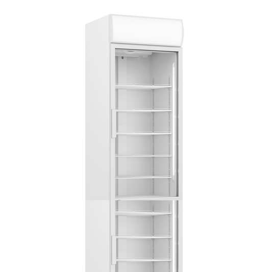 Thermaster Single Glass Door Colourbond Upright Drink Fridge White LG-540P - JDS Hospitality Equipment 