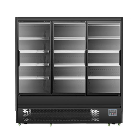 Bonvue 4 Shelves Open Chiller with Tempered Glass Doors - OD-2080P - JDS Hospitality Equipment 
