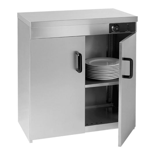 Stainless Steel Double Cabinet Plate Warmer 120 Plates PW-DE - JDS Hospitality Equipment 