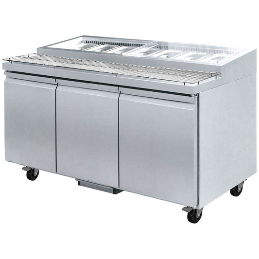 PWB200 Three door DELUXE Pizza Prep Bench - JDS Hospitality Equipment 