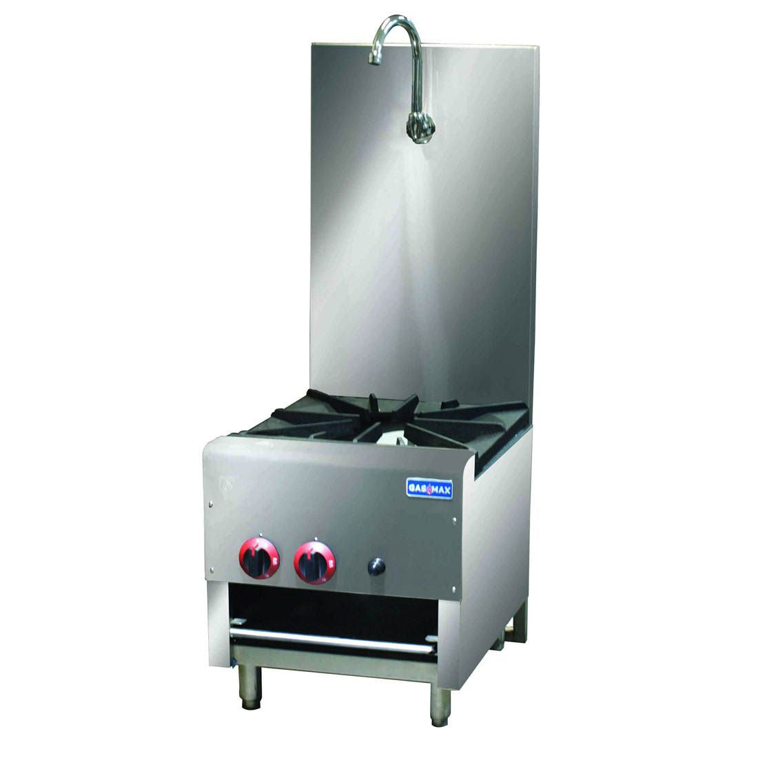 Gasmax Gas Dual Ring Single Burner with Built in Faucet RB-1BLPG - JDS Hospitality Equipment 