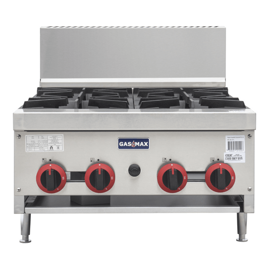 Gasmax Gas 4 Burner Cook Top RB-4E - JDS Hospitality Equipment 