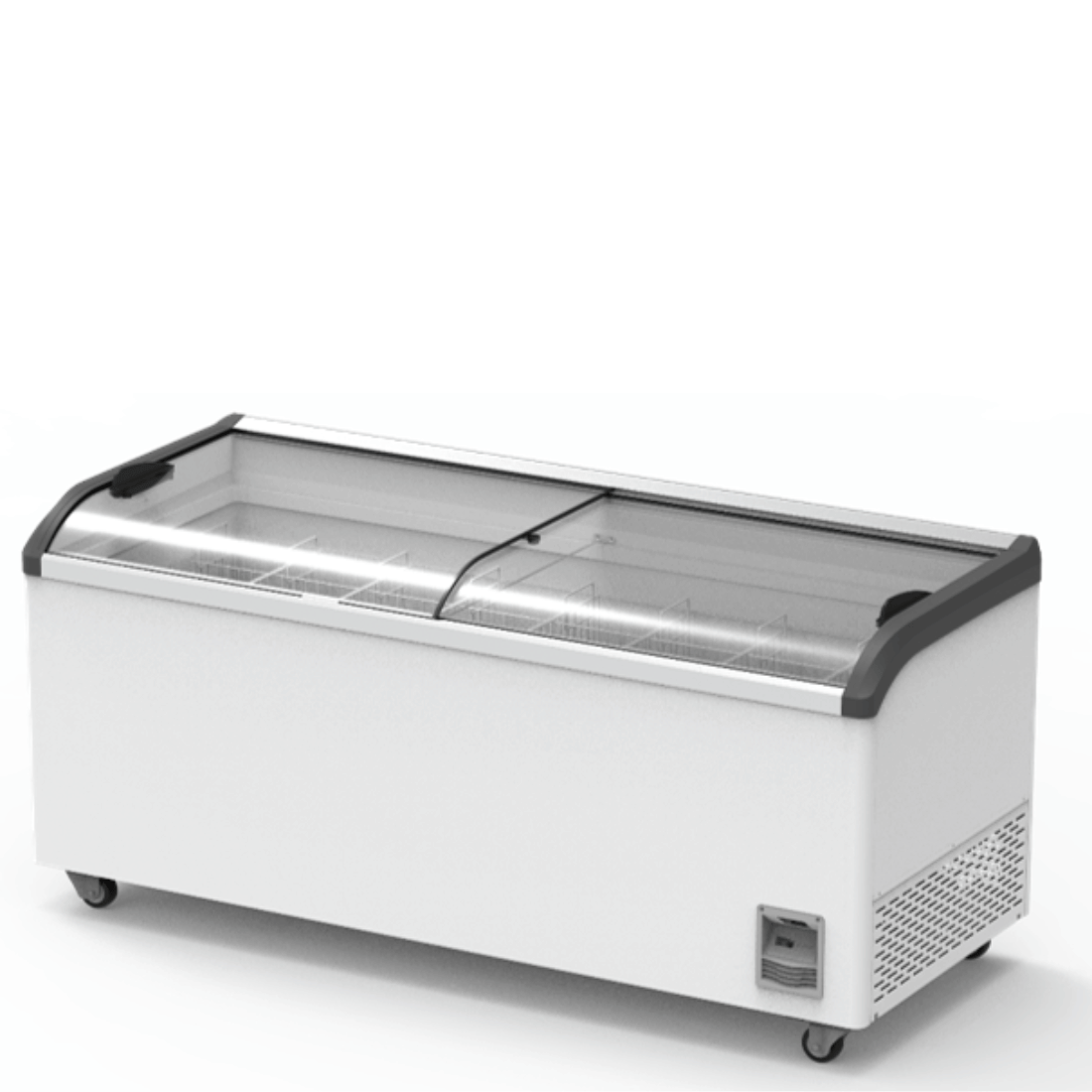 Thermaster Heavy Duty Supermarket Glass Sliding Lid Freezers 666L SD-666K - JDS Hospitality Equipment 