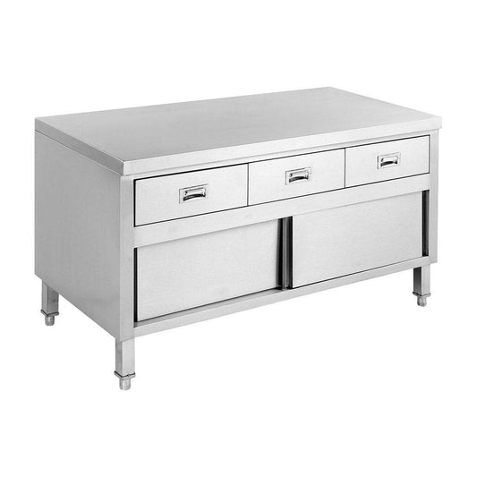 Bench Cabinet with 3 Drawers & Doors - SKTD6-1500 - JDS Hospitality Equipment 