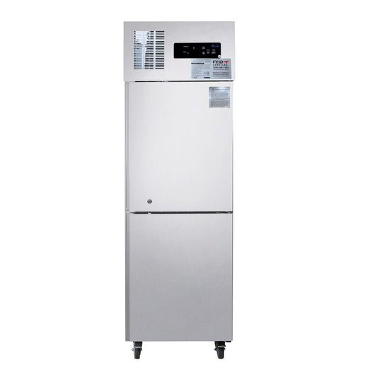 TROPICAL Thermaster 2 x Half door SS Fridge - SUC500 - JDS Hospitality Equipment 