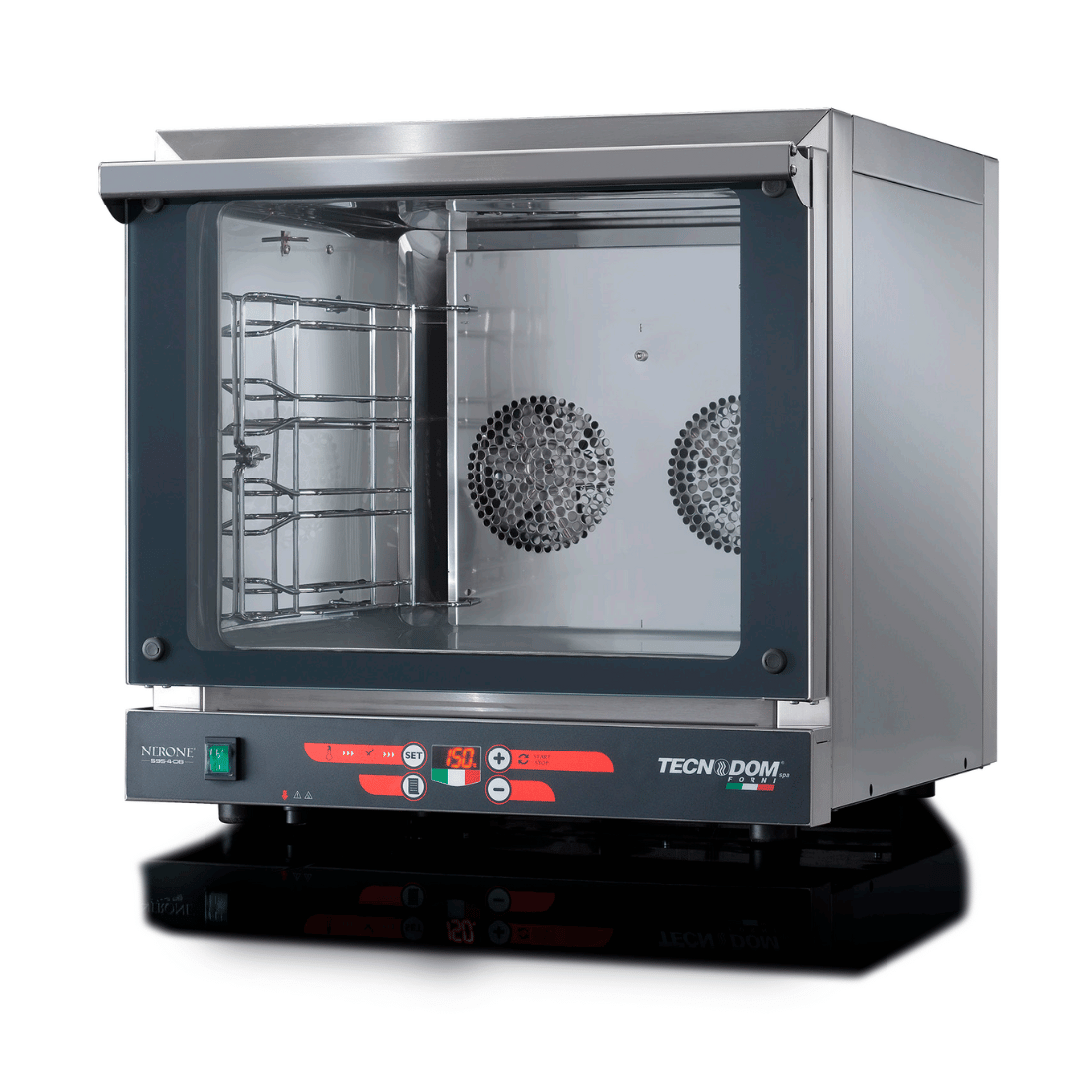 TDE-4CD TECNODOM Nerone EKO Digital 4x 435x350 Tray Convection Oven - JDS Hospitality Equipment
