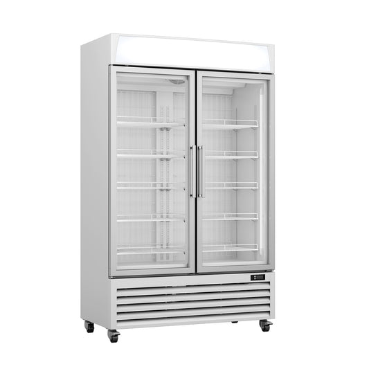 Thermaster Upright Double Glass Door Freezer LG-800PF - JDS Hospitality Equipment 