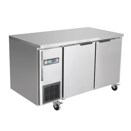 Thermaster Stainless Steel Double Door Workbench Fridge - TL1200TN - JDS Hospitality Equipment 