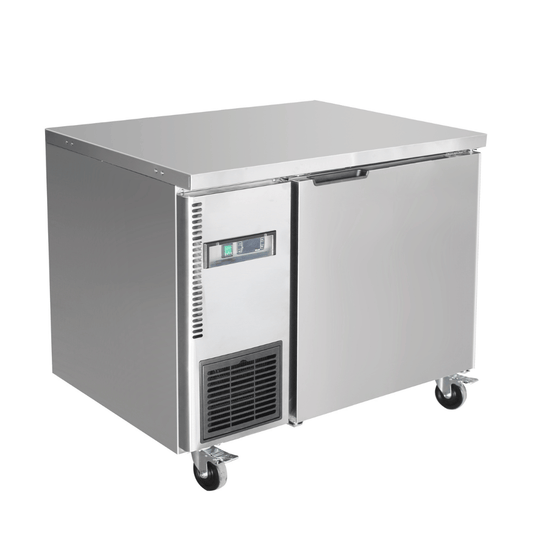 Thermaster Stainless Steel Single Door Workbench Fridge - TL900TN - JDS Hospitality Equipment 