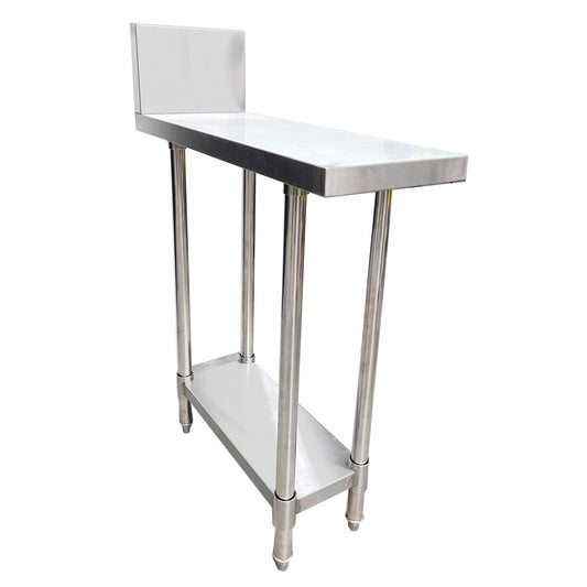 WBB-0450R Stainless Steel Kitchen Infill Bench with Splashback - JDS Hospitality Equipment 