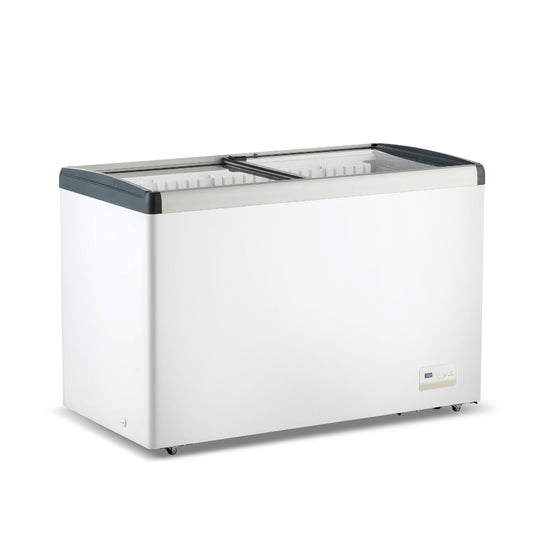 Thermaster 396L Chest Freezer with Flat Glass Sliding Lids - WD396G - JDS Hospitality Equipment