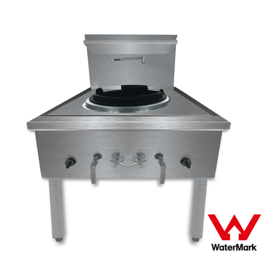 Gasmax Stainless Steel Waterless LPG Gas Single Wok - WW-1L - JDS Hospitality Equipment 