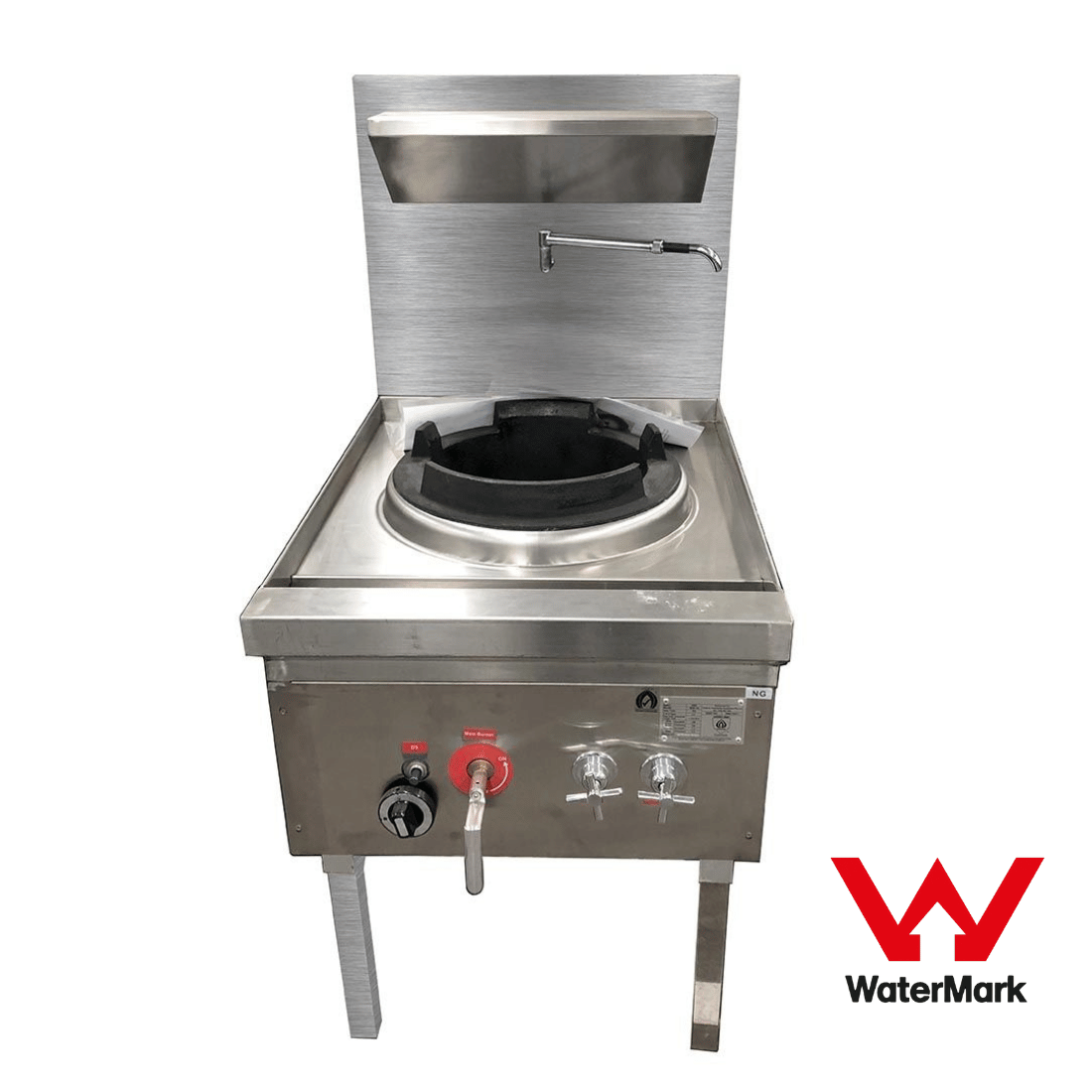 Gasmax Stainless Steel Waterless Nature Gas Single Wok - WW-1N - JDS Hospitality Equipment 