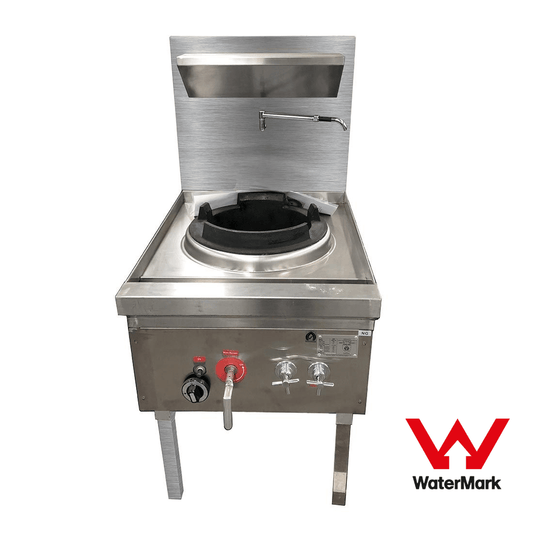 Gasmax Stainless Steel Waterless Nature Gas Single Wok Chimney Burner - WW-1NC - JDS Hospitality Equipment 