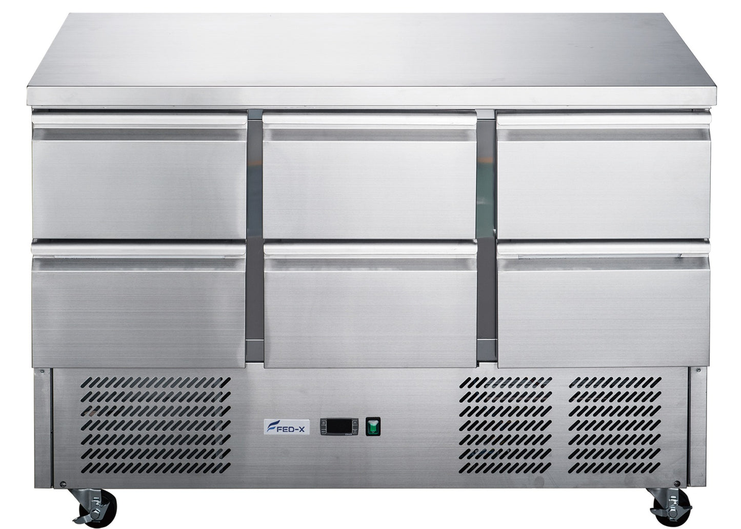 FED-X Six Drawer Compact Workbench Fridge - XGNS1300-6D - JDS Hospitality Equipment 